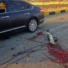 سيارة فخري زاده بعد الهجوم يوم 27 نوفمبر