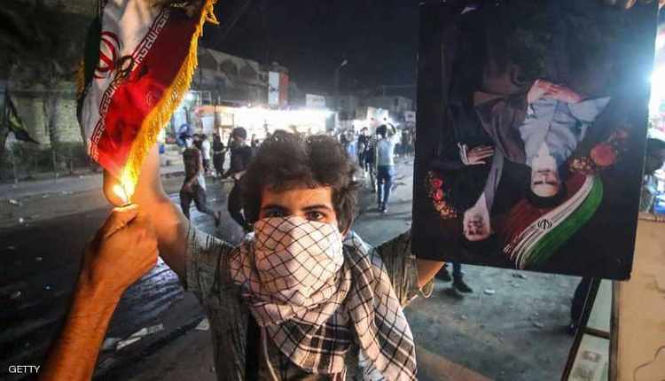 متظاهروا البصرة بعد حرق القنصلية السعودية 