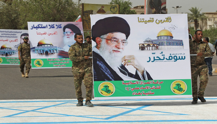 صور للقادة الإيرانيين في شوارع العراق