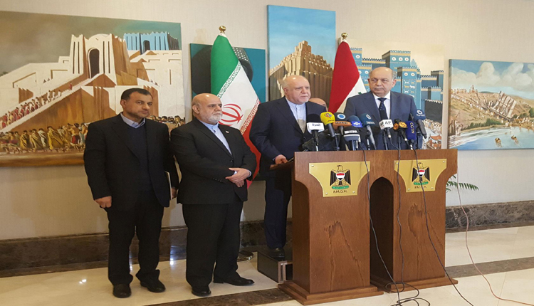 مؤتمر صحفي بين وزيري النفط العراقي و الإيراني في بغداد