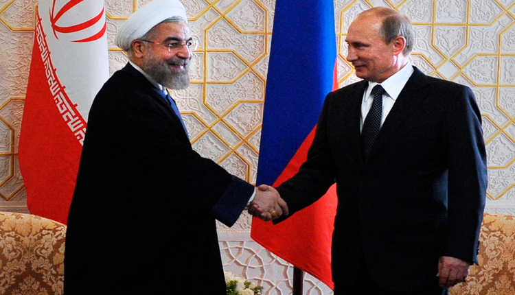بوتين مع حسن روحاني