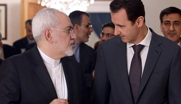 بشار الأسد مع جواد ظريف