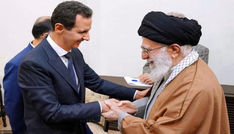 خامنئي مع بشار الأسد