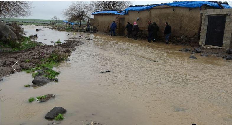 Dêrik’te sınırdaki duvarın kaldırılmasıyla köyler su altında kaldı