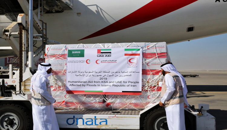 المساعدات الإماراتية - السعودية لمنكوبي إيران