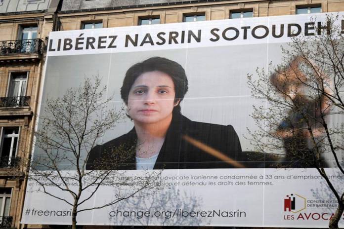 İranlı insan hakları savunucusu Nesrin Sutude Paris'te "Şehrin Onur Vatandaşı" seçildi 