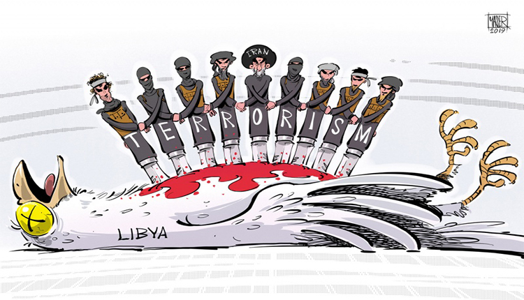 الأرهاب الإيراني تصل الى ليبيا