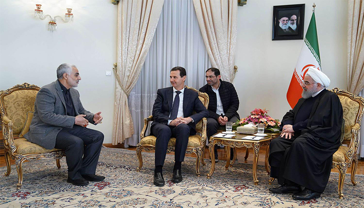 روحاني، الأسد وقاسم سليماني