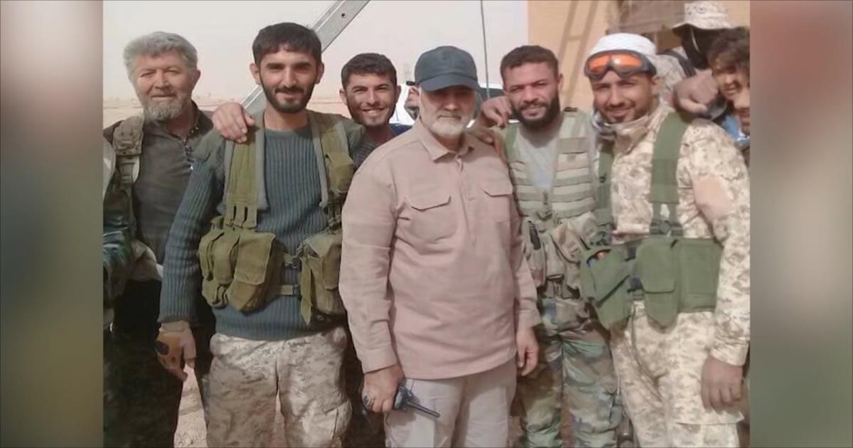 قاسم سلیمانی پس از بازدید از نیروهای نیابتی در سوریه به کرمان بازگشت