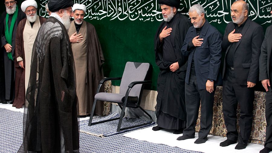 مقتدی صدر از ایران به عراق بازگشت تا فتنه خامنه‌ای- سلیمانی را اجرایی کند