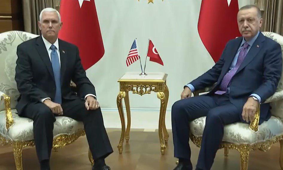 Pence ve Pompeo’nun Erdoğan’la görüşmesi sona erdi
