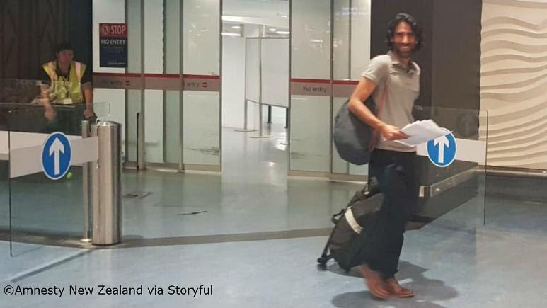 Kurdish refugee author Behrouz Boochani arrives in New Zealand