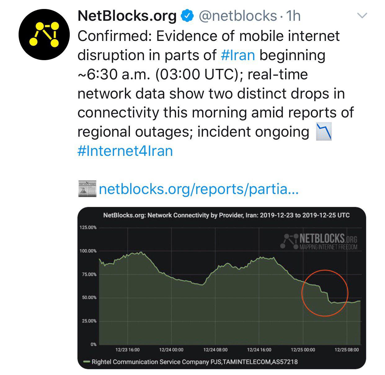 Iran shuts down internet ahead of expected protests