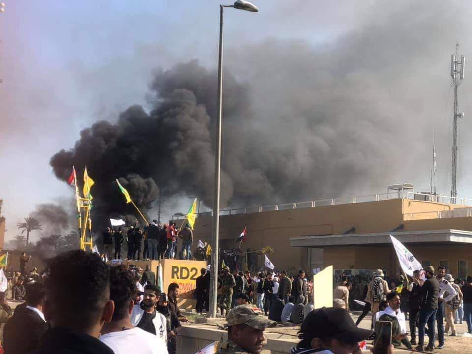 Iran-backed militia storm into US embassy in Baghdad, shouting ‘death to America’