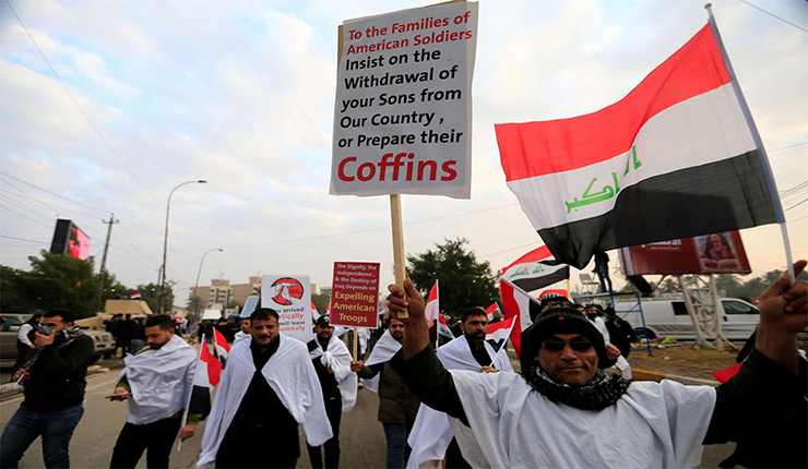 مسيرات انصار الصدر لم تندد بالتدخلات الايرانية في الشان العراقي
