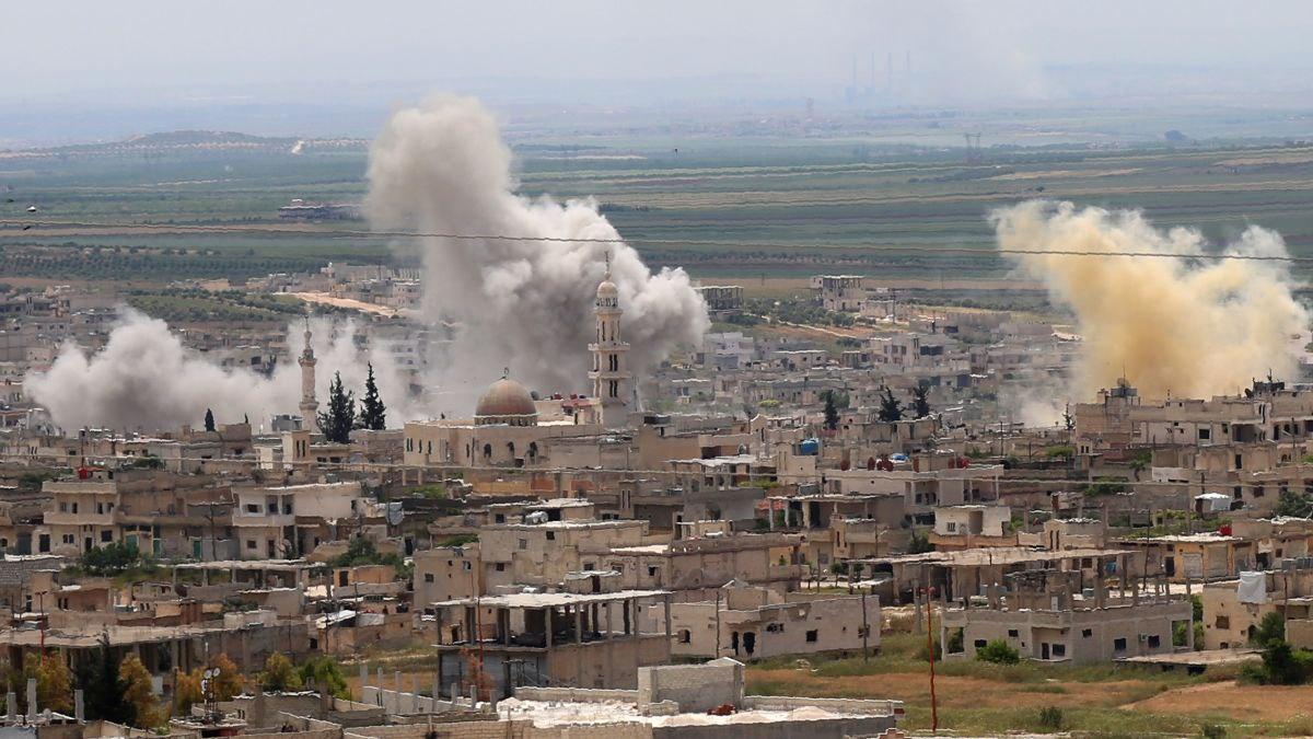 Suriye ordusu Rus desteğiyle İdlib’te büyük bir saldırı başlattı