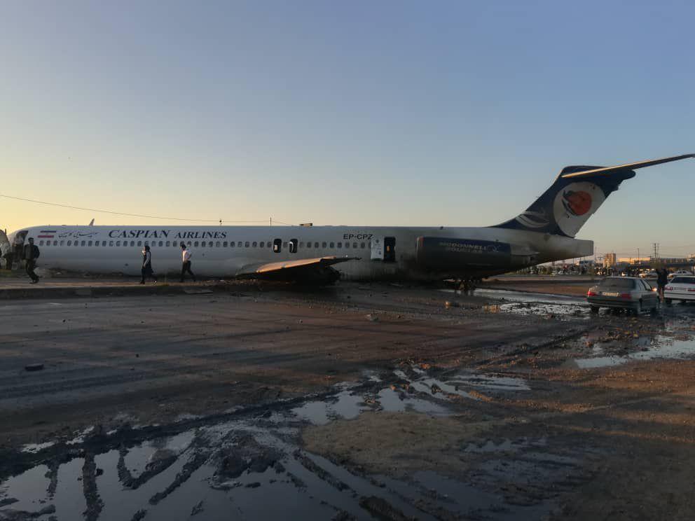 Iran plane lands on city street after ‘technical malfunction’