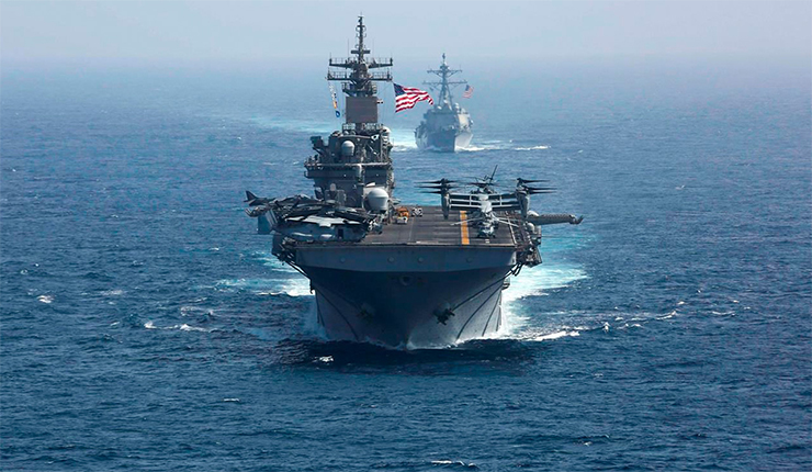 البحرية الأميركية تصادر 150 صاروخا إيرانيا في بحر العرب