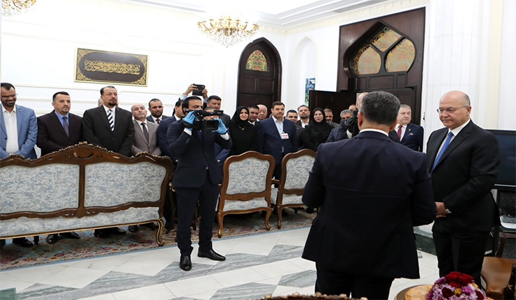 مراسيم تكليف عدنان الزرفي، لتشكيل الحكومة العراقية