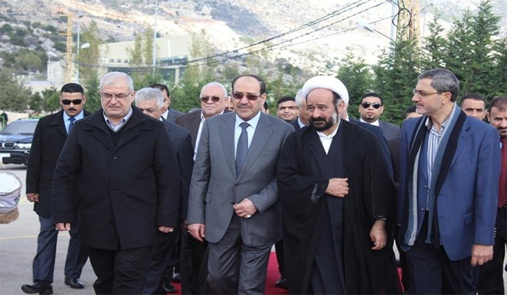 محمد الكوثراني، قيادي في حزب الله مع قادة العراقيين