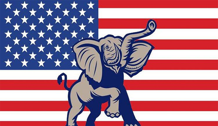 يعتبر الفيل شعار الحزب الجمهوري الأمريكي