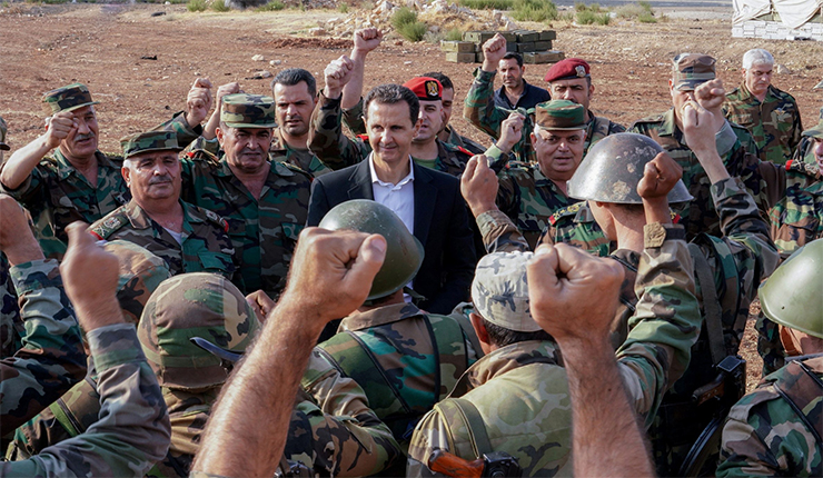 بشار الأسد، الرئيس السوري بين أتباعهِ