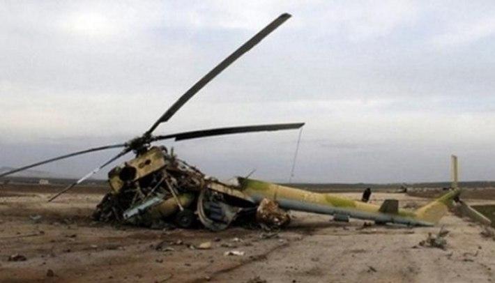 İran rejimine ait askeri helikopter düştü