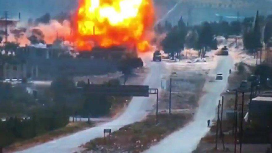 İbdil’de Rus devriyesine bomba yüklü araçla saldırı