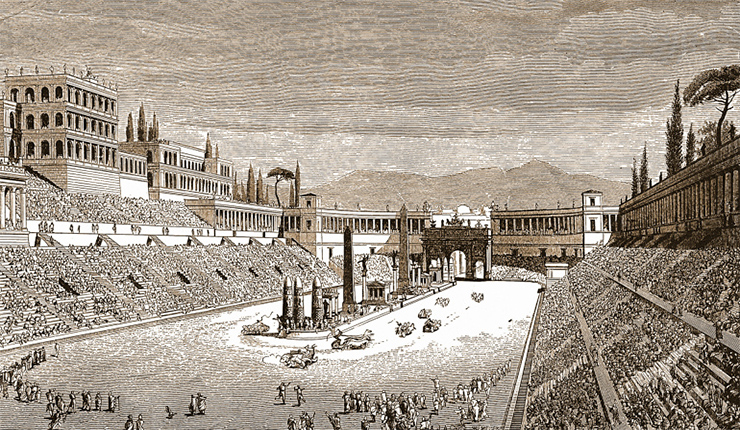 ملعب روماني قديم لسباق العربات الحربية