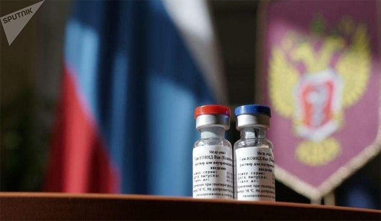 ًصورة اللقاح الروسي، الذي نشره موسكو اليوم