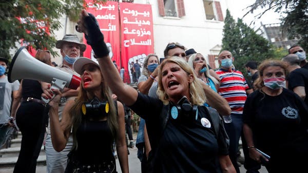 Lebanese protesters chant ‘Iran gets out, Beirut is free’