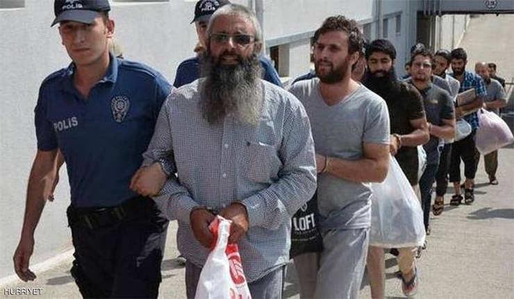 محمود أوزدن لدى اعتقاله في تركيا عام 2018