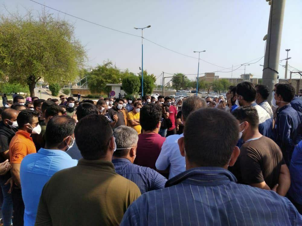 İran rejim güçleri haksızlıkları protesto eden Haft Tepe işçilerine saldırdı