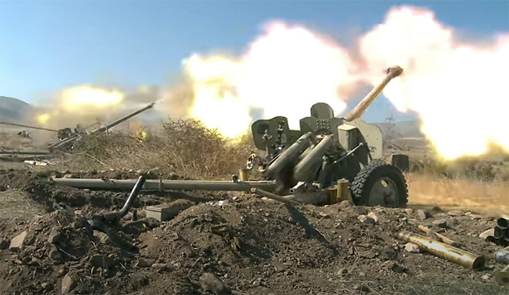مدفعية أرمنية تصد هجمات آذربيجان