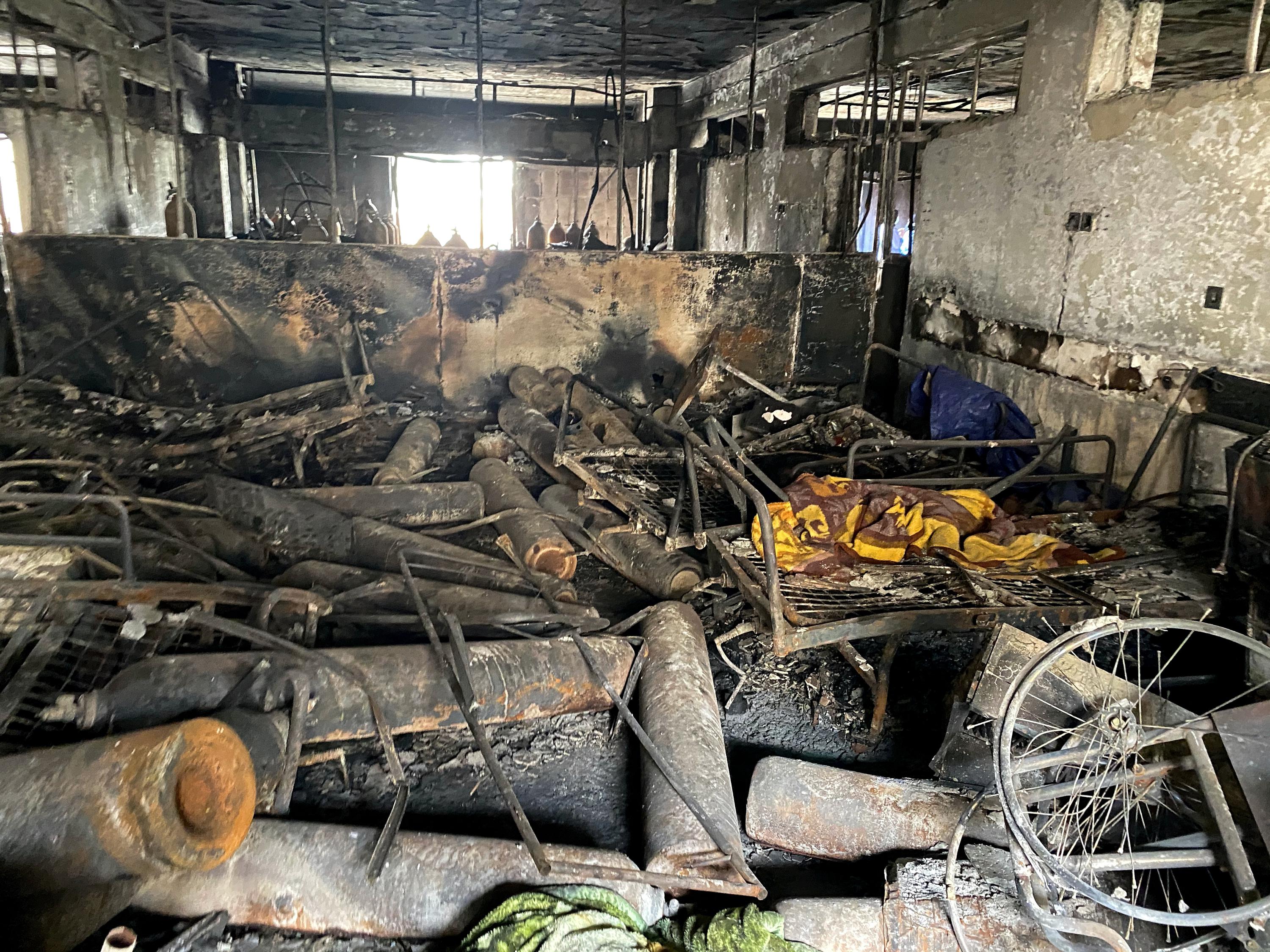 Eyewitness: Men in military costume torched Baghdad Hospital