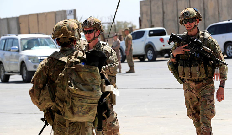 جنود أميركيون في معسكر التاجي في العراق