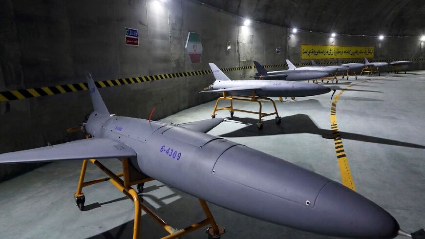 Iran shows off underground drone base