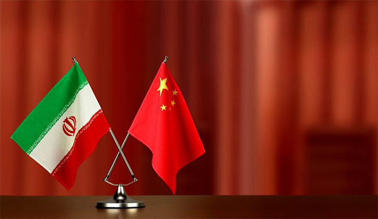 العلم الصيني والإيراني