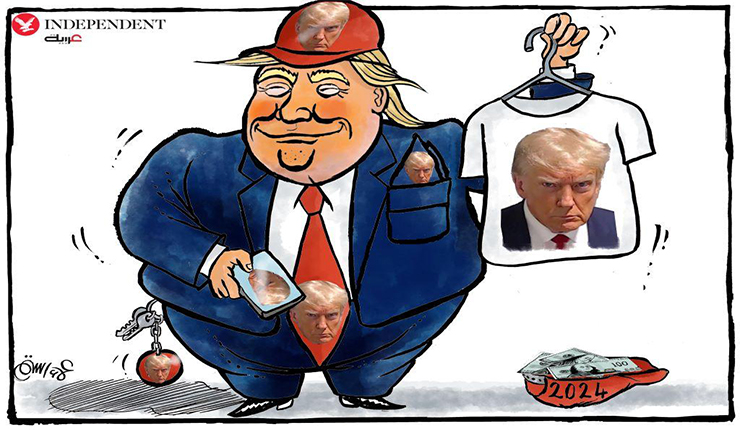 كاريكاتير دونالد ترامب