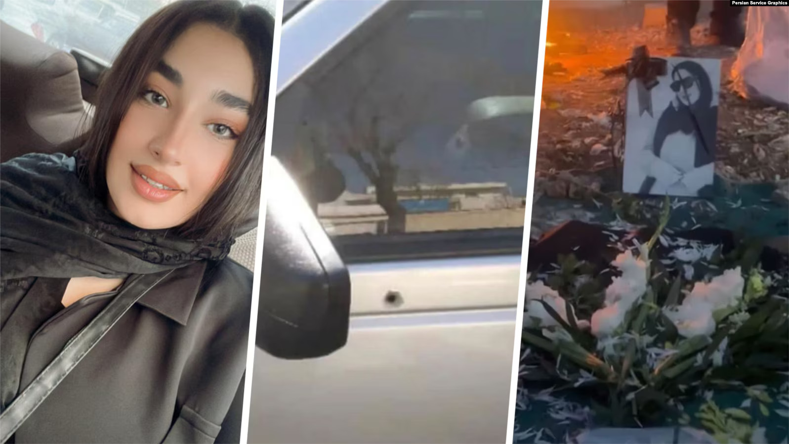 The killing of a Kurdish girl by the military forces of the Islamic Republic of Iran