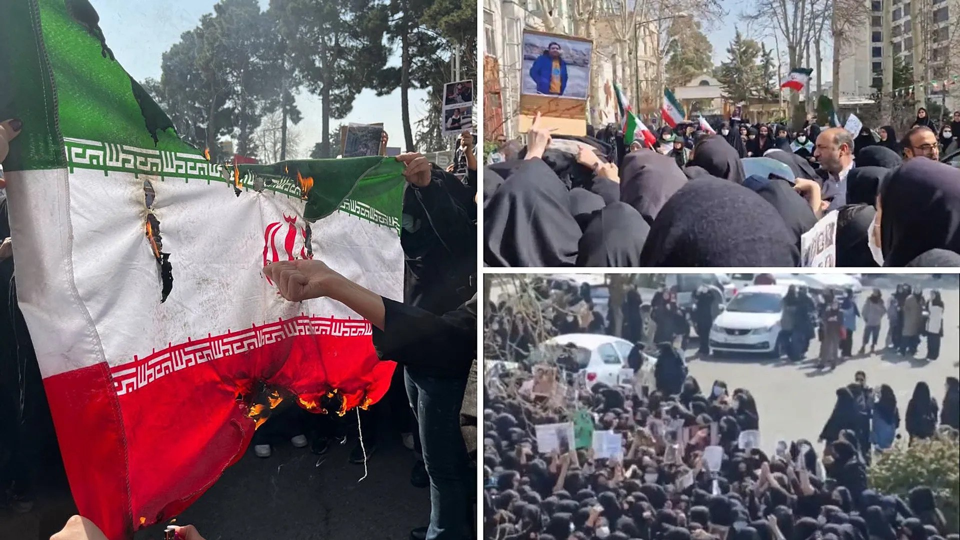گزارش‌ها از ایران حاکی از آغاز دوبارۀ تجمعات اعتراضی در شماری از دانشگاه‌های تهران برای چهارمین روز پیاپی است.