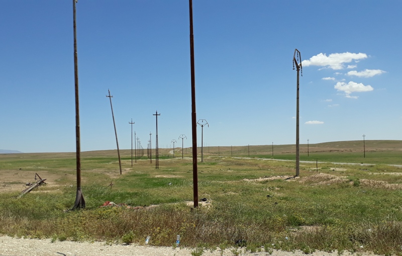 Electric cables missing from utility poles in Shingal villages