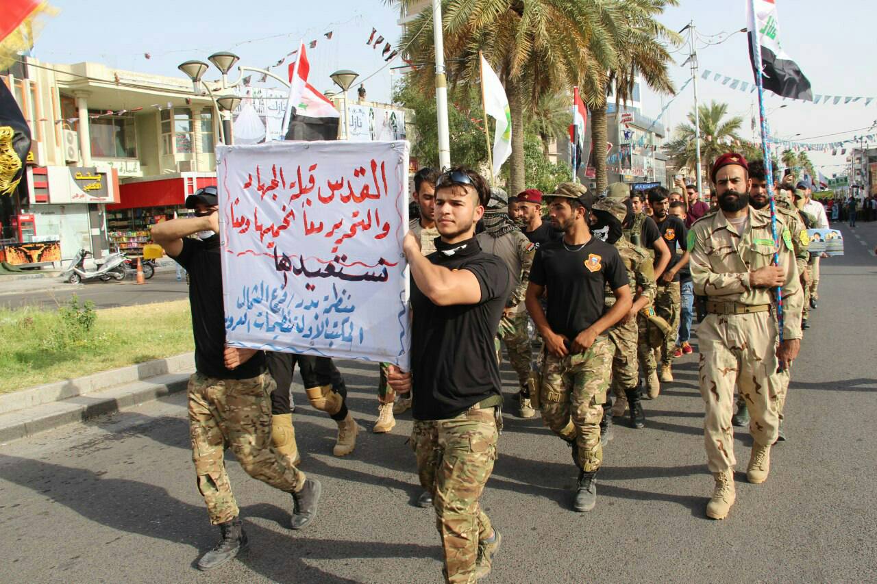 سکوت واشنگتن در مقابل زیر پا گذاشتن پرچم آمریکا توسط حشد الشعبی عراق