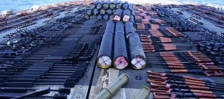 US Navy says it seizes weapons heading from Iran to Yemen