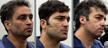 Saleh Mirhashemi (left to right), Majid Kazemi, and Saeid Yaqoubi were executed early on May 19.