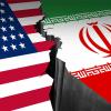 علم الايراني والاميركي