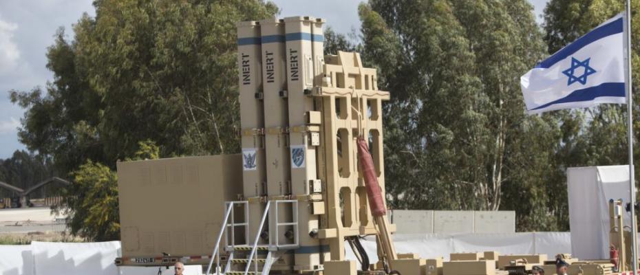 The David's Sling Air Defense System is seen during a ceremony inaugurating a joint U.S.-Israeli missile interceptor at the Hatzor Air Base, Israel, April 2, 2017.