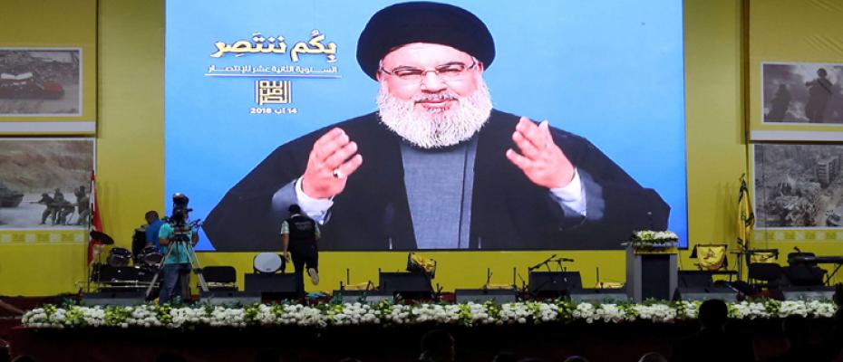 حسن نصرالله، زعيم حزب الله اللبناني المقرب من إيران