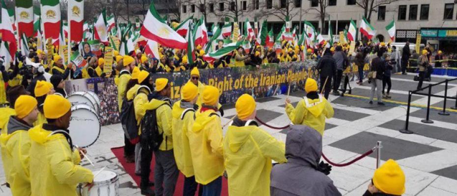 مسيرة أحتجاجية للمعارضة الإيرانية