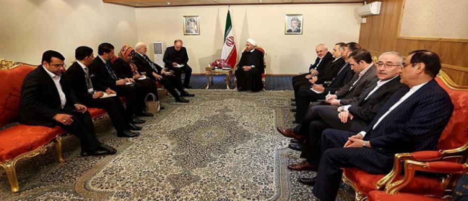روحاني مع ساسة العراق